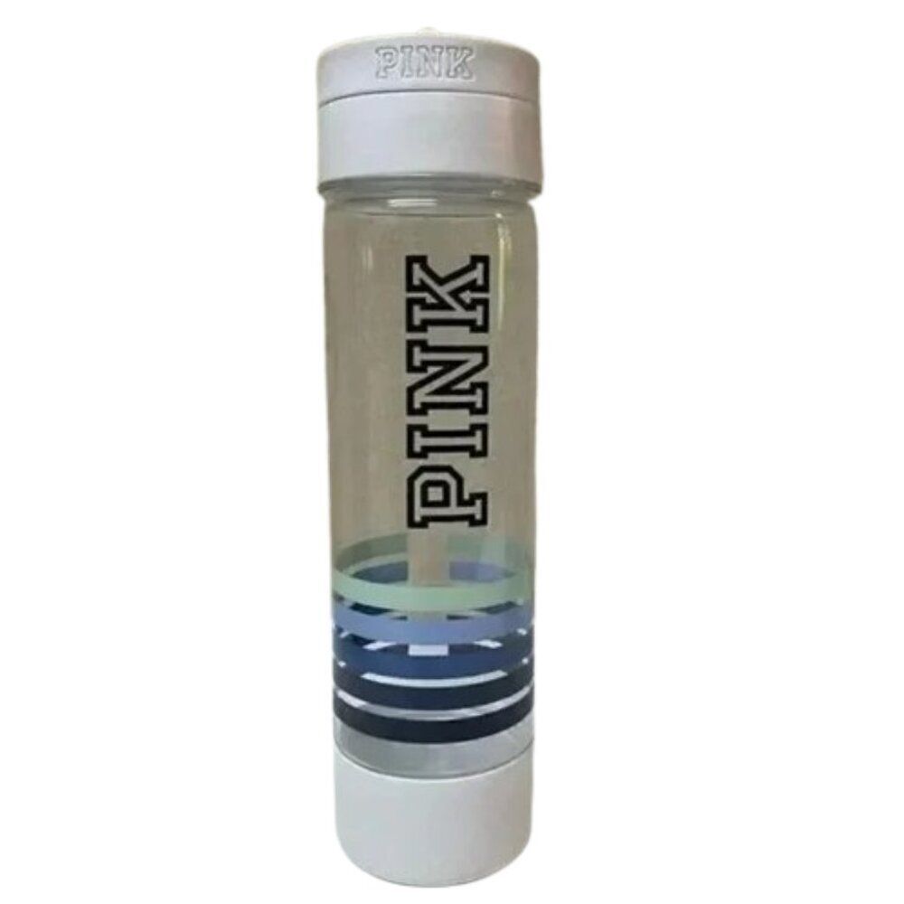 Victoria's Secret Pink Campus Water Bottle Striped Workout Bicycle